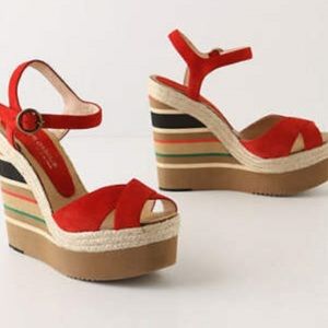 Andre Assous Red Platforms from Anthropologie